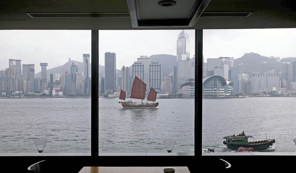 A view of Victoria Harbour by Ho Pak-kei.