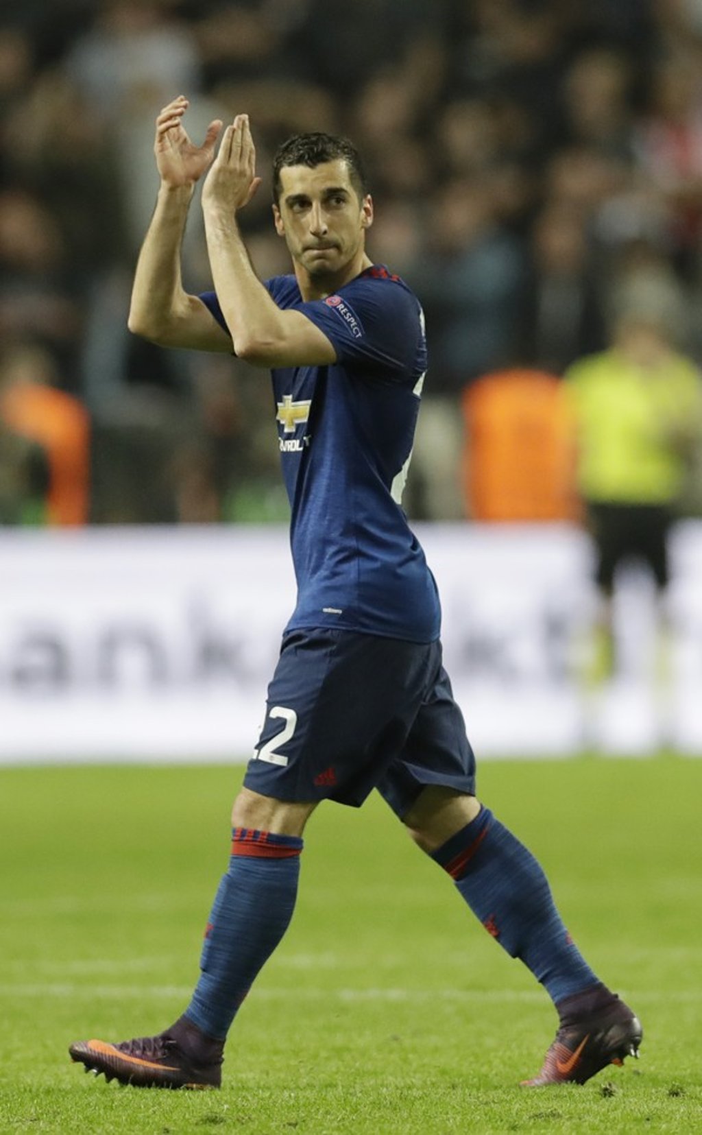 Henrikh Mkhitaryan is reportedly heading the other way to Arsenal from Manchester United as part of the deal involving Sanchez. Photo: AP