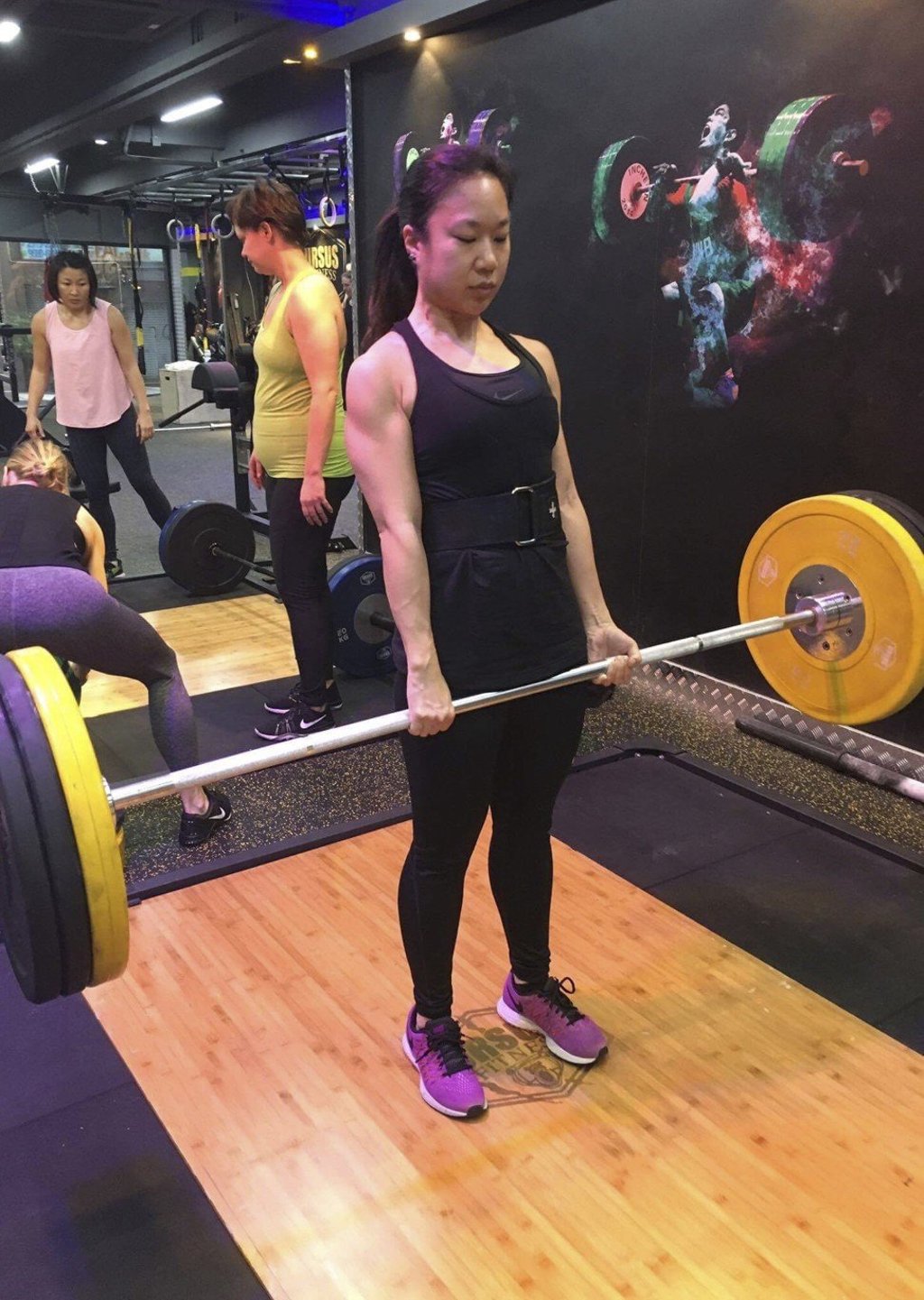 Karen Lee continued weightlifting when she was pregnant, adjusting her routines and lowering the weights she lifted.