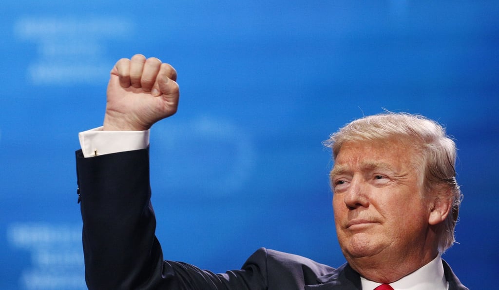 President Donald Trump is expected to fly to Davos this week for the World Economic Forum. The US leader is known for his populist views on trade and criticism of ‘the false song of globalism’. Photo: Bloomberg