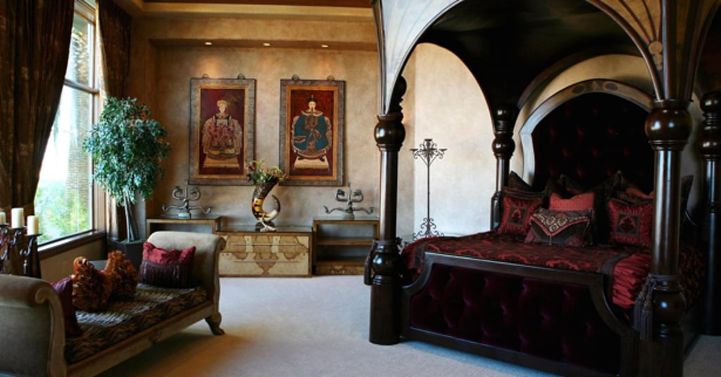 The master bedroom of a luxury home previously owned by actor Nicolas Cage is seen in Las Vegas, Nevada. Photo: Bloomberg The master bedroom of a luxury home previously owned by actor Nicolas Cage is seen in Las Vegas, Nevada. Photo: Bloomberg