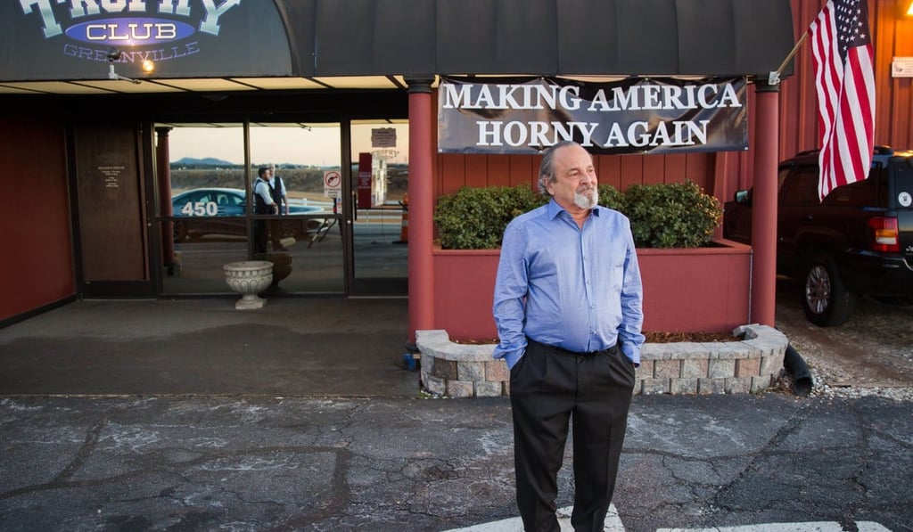 Trophy Club owner Jay Levy, whose strip club hosted Stormy Daniels on Saturday. “I'm not here for the scandal,” Levy said. “I'm here to make money off the biggest name in adult entertainment this week.” Photo: The Washington Post / Kevin D. Liles