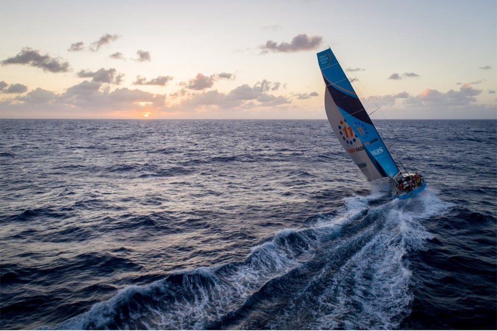 Vestas 11th Hour Racing in action at sea in international waters during the Volvo Ocean Race. Photo: EPA Vestas 11th Hour Racing in action at sea in international waters during the Volvo Ocean Race. Photo: EPA