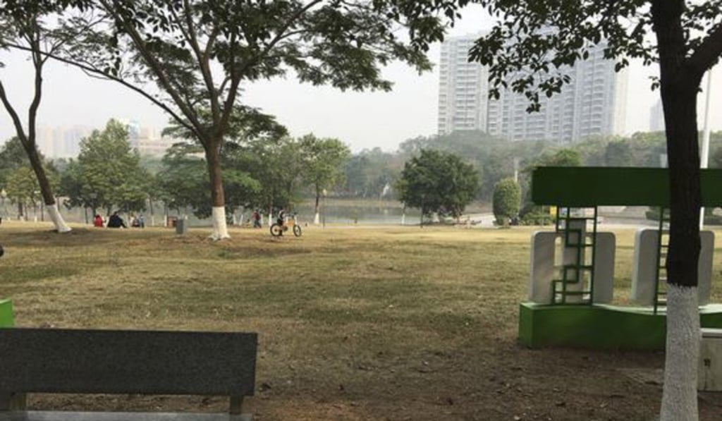 Police found the child while on patrol in Fengshan park, Dongguan. Photo: News.163.com