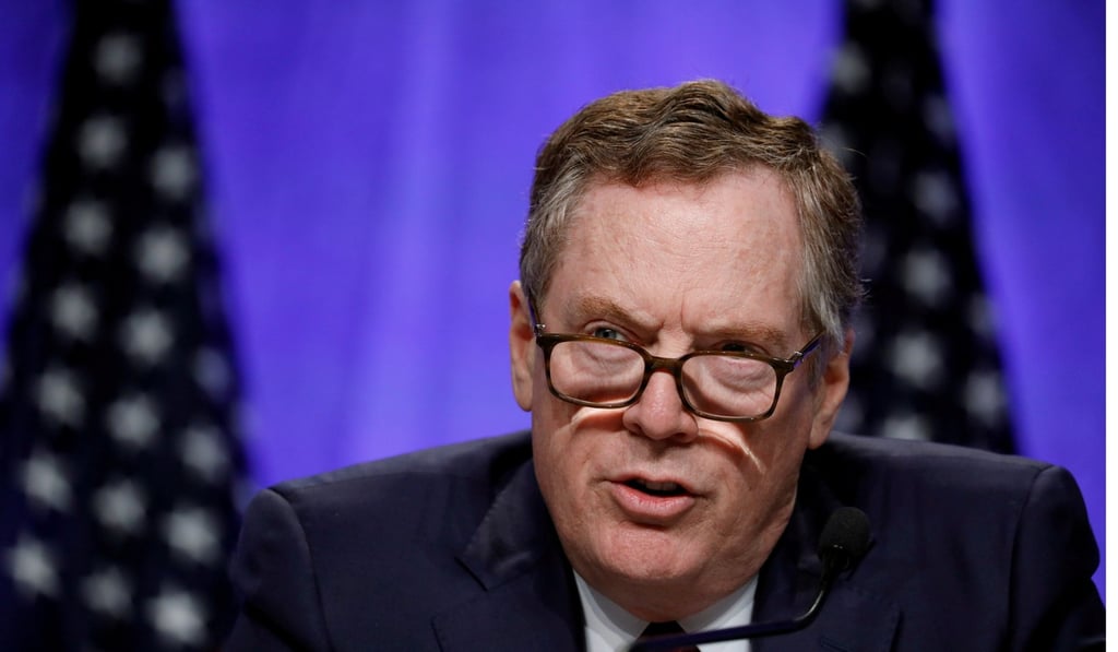 Donald Trump’s chief trade negotiator, Robert Lighthizer, briefed the US president on pending trade enforcement actions. Photo: Reuters