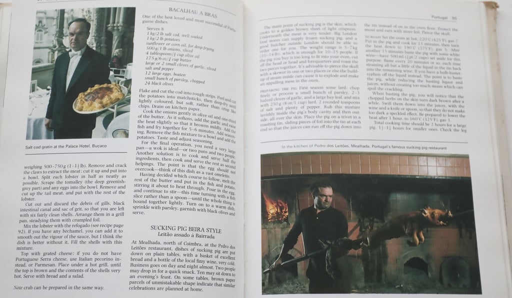 A recipe for suckling pig.