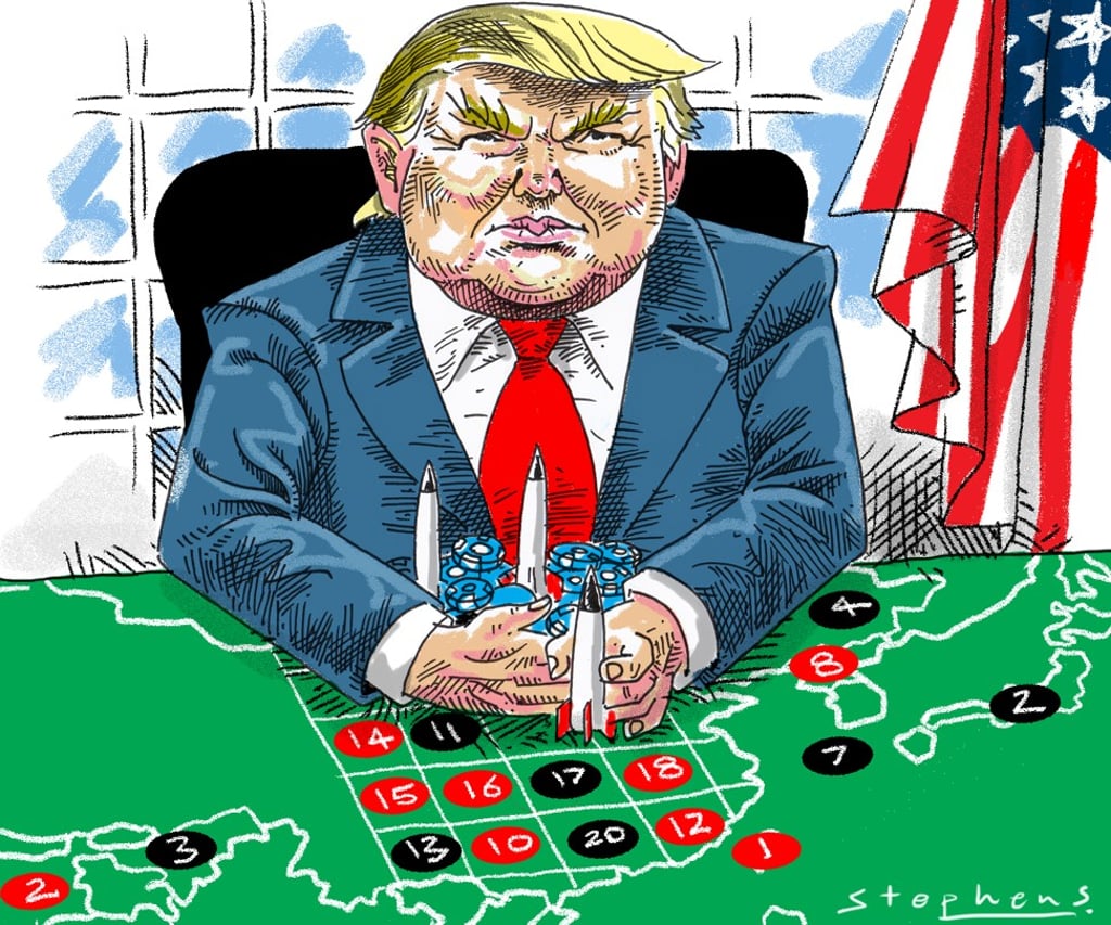 Past presidents went to great lengths to assure America’s allies and draw unambiguous red lines for adversaries. In one year, Trump has taken a sledgehammer to these policies and shaken strategic stability to its core. Illustration: Craig Stephens