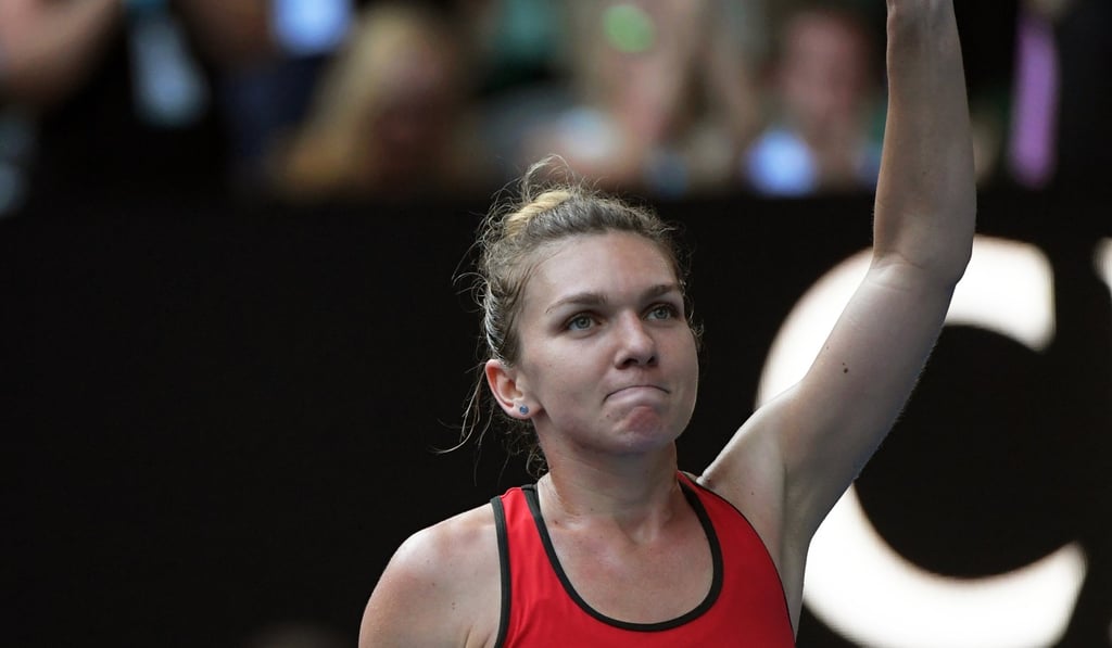 Simona Halep celebrates her victory. Photo: EPA Simona Halep celebrates her victory. Photo: EPA