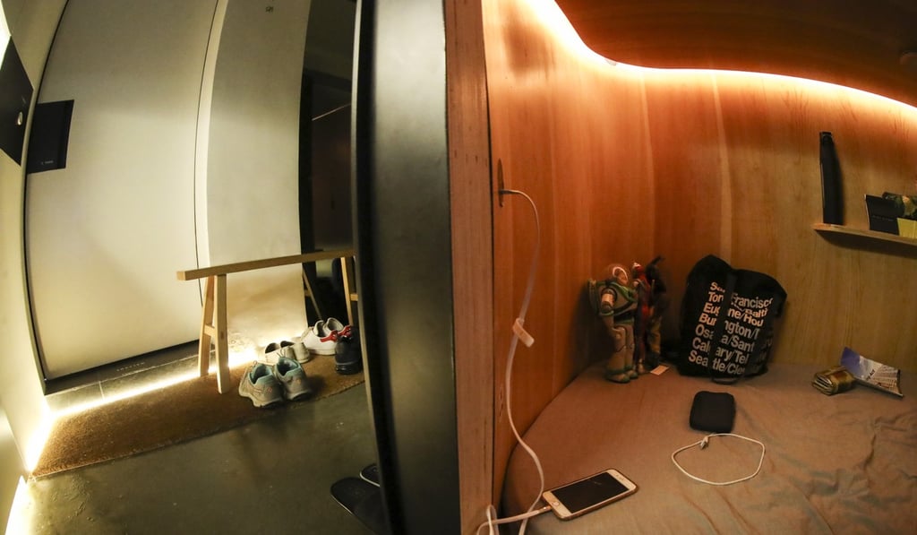 Sleeep is a capsule hotel in Sheung Wan. Photo: Nora Tam