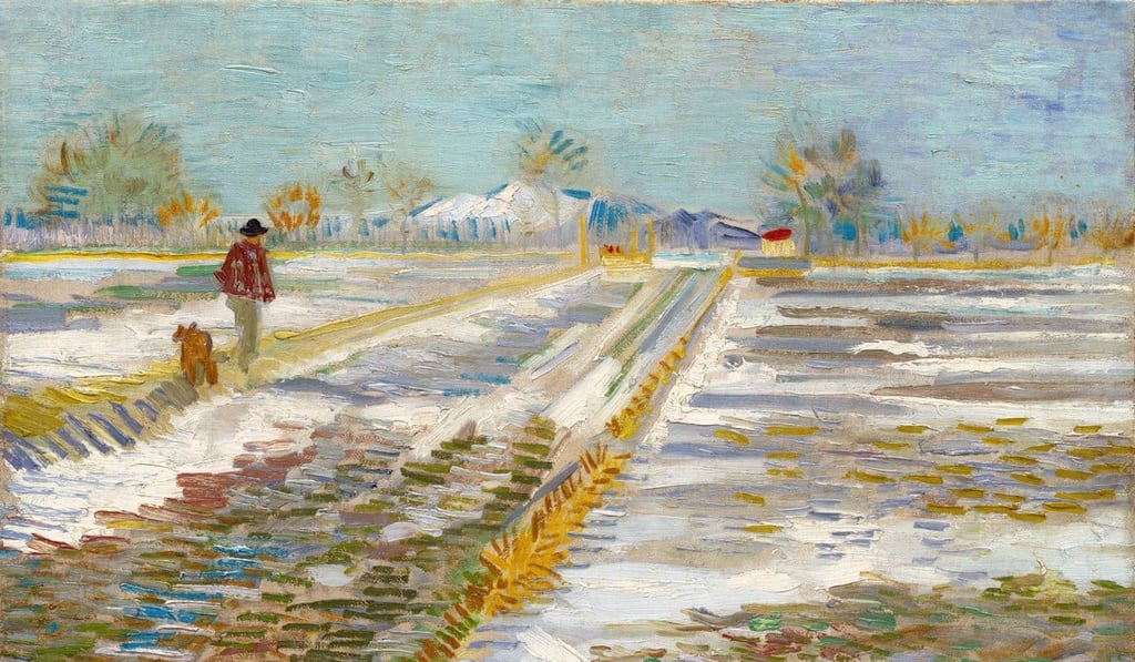 The Trumps had hoped to get this 1888 painting by Vincent van Gogh – “Landscape With Snow” – for their exclusive use. Image: Vincent van Gogh; part of the Guggenheim collection
