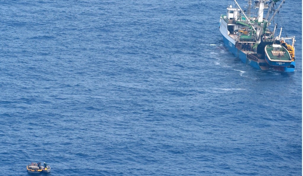 Wooden Raft Rescued Seven rescued from life raft in Pacific days after ferry sinks | South ...