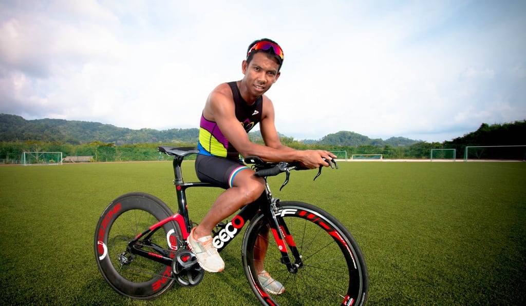 Triathlon coach Ricky Phantip at Thanyapura, in the rainforest 20 minutes from Phuket airport.