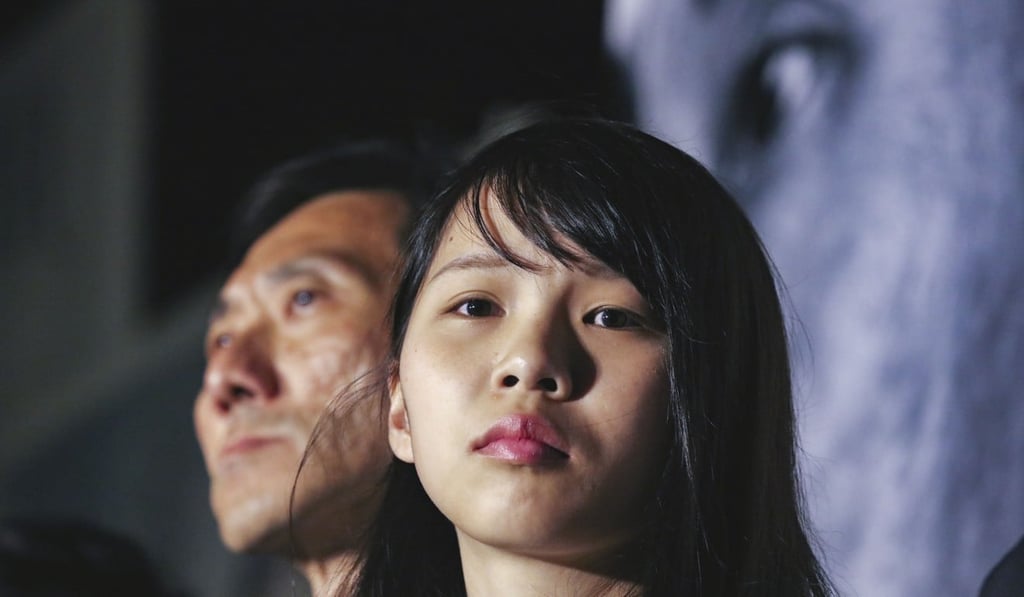 Agnes Chow Ting was disqualified from the March 11 by-election on Saturday. Photo: Felix Wong