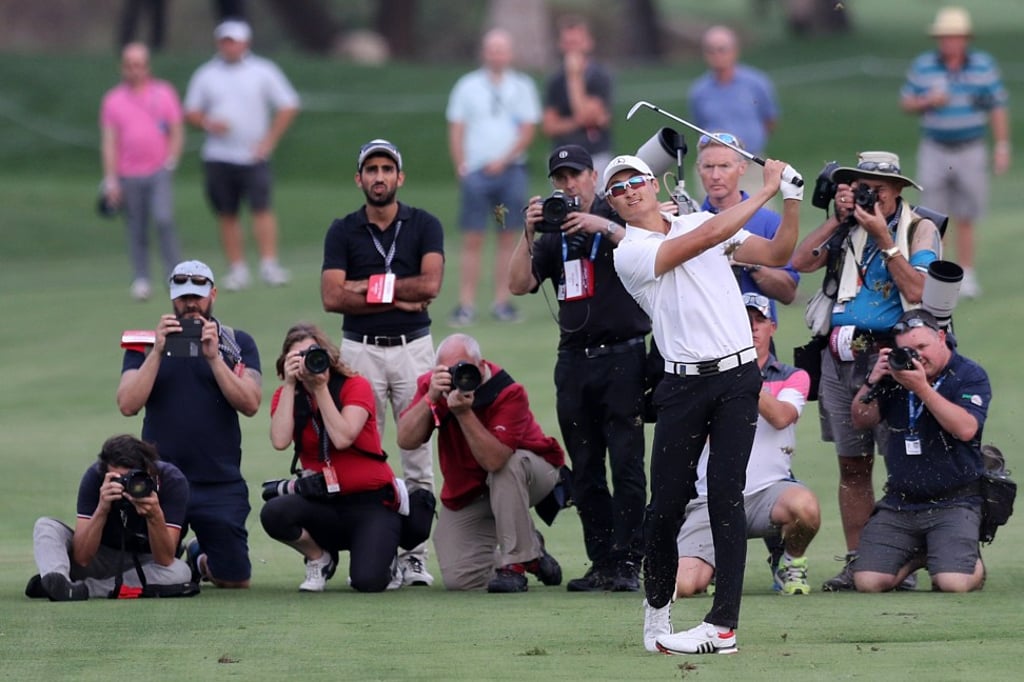 Li beat former world number one Rory McIlroy down the home stretch. Photo: EPA