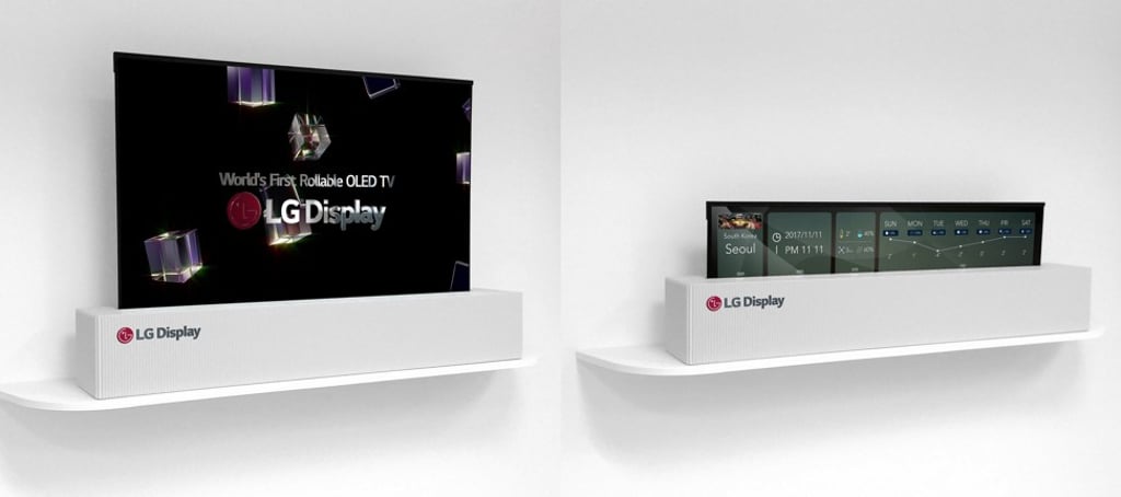 The revolutionary foldaway TV is LG Display’s concept for the future of television.
