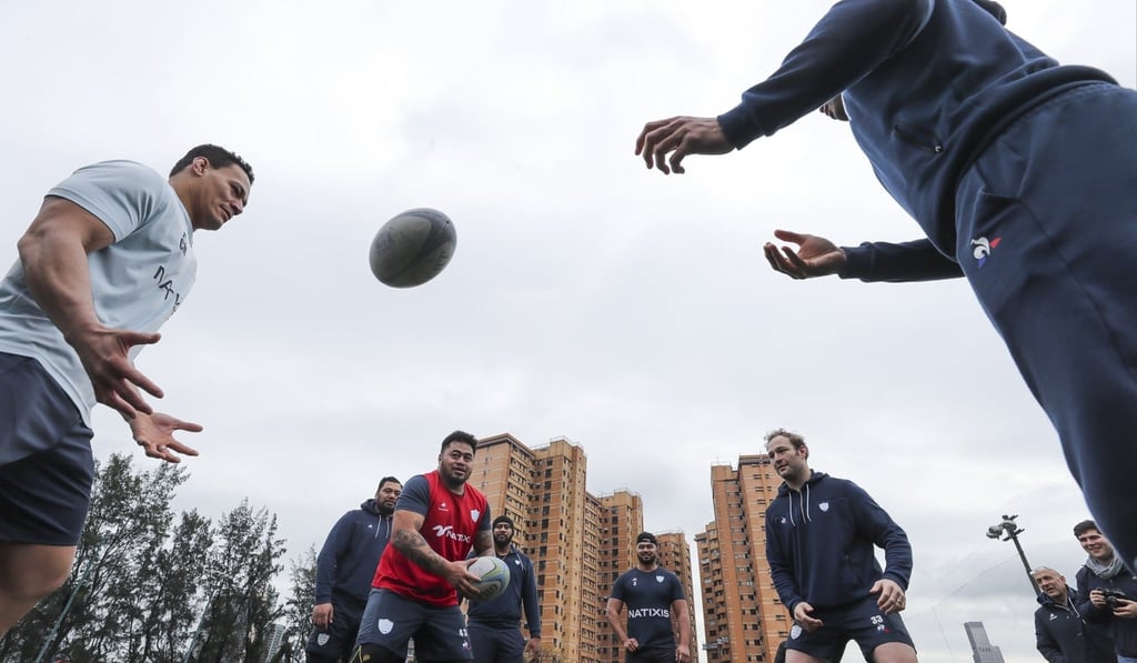 Racing 92 train at King’s Park on Wednesday. Photo: Winson Wong