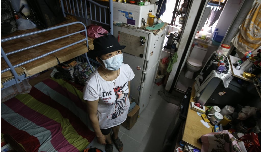 Hong Kong’s housing crisis has pushed people into cramped living conditions, such as this subdivided flat in Mong Kok. Photo: Dickson Lee
