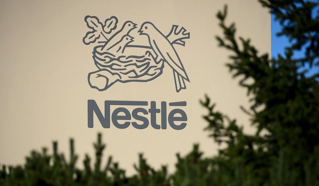 A logo of the world’s leading food industry group, Nestlé, at the group's research centre in Vers-chez-les-Blanc above Lausanne. Photo: Agence France-Presse A logo of the world’s leading food industry group, Nestlé, at the group's research centre in Vers-chez-les-Blanc above Lausanne. Photo: Agence France-Presse