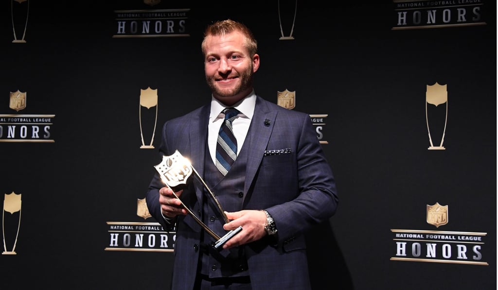 NFL Coach of the Year winner Sean McVay of the Los Angeles Rams. Photo: USA Today