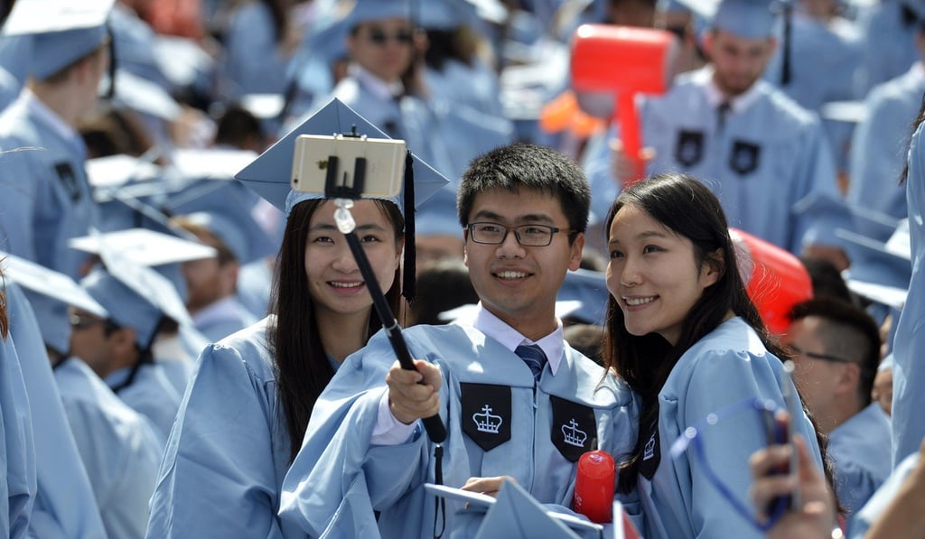 Chinese graduates of Columbia University attend the commencement ceremony, in 2015. Picture: Xinhua
