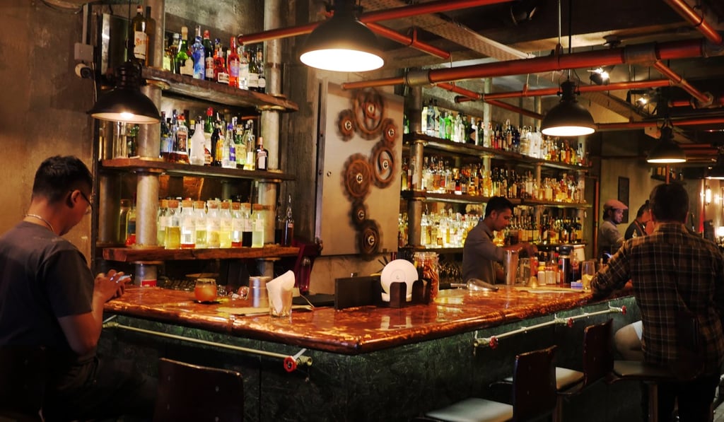 Locker & Loft’s well-stocked bar includes many exotic spirits, including Sarawak’s moonshine, tuak. Photo: Aubrey Sarah Yong