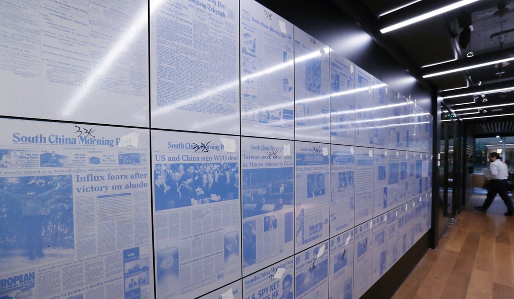 The new South China Morning Post office in Times Square. Photo: Felix Wong