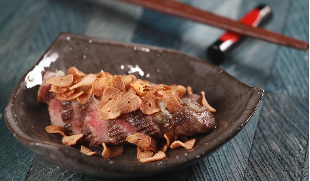 Thick-cut ox tongue steak. Photo: Nora Tam