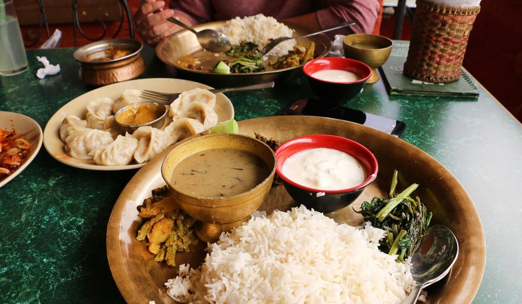 Nepal’s national dish, dal bhat.