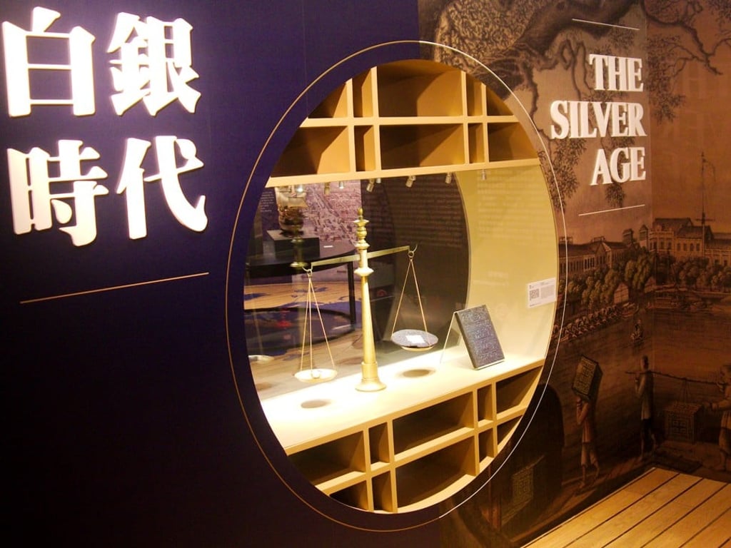 ‘The Silver Age’ exhibition at the Hong Kong Maritime Museum outlines how important silver once was to Hong Kong’s economy, maritime trade and culture. Photo: Stuart Heaver