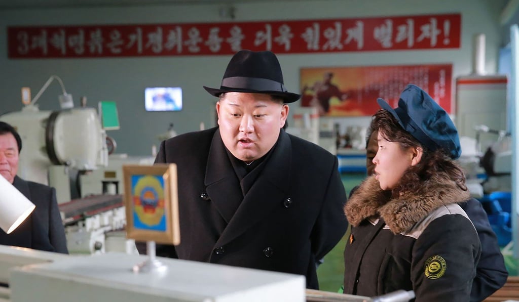 This undated photo released by North Korea's official Korean Central News Agency (KCNA) on February 1, 2018 shows North Korean leader Kim Jong-un at the newly-remodelled Pyongyang Trolley Bus Factory in Pyongyang. Photo: AFP This undated photo released by North Korea's official Korean Central News Agency (KCNA) on February 1, 2018 shows North Korean leader Kim Jong-un at the newly-remodelled Pyongyang Trolley Bus Factory in Pyongyang. Photo: AFP