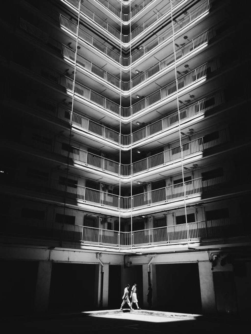 Mobile photography – third place: Jeremy Cheung's Light It Well. Taken at Wo Che Estate, Sha Tin.