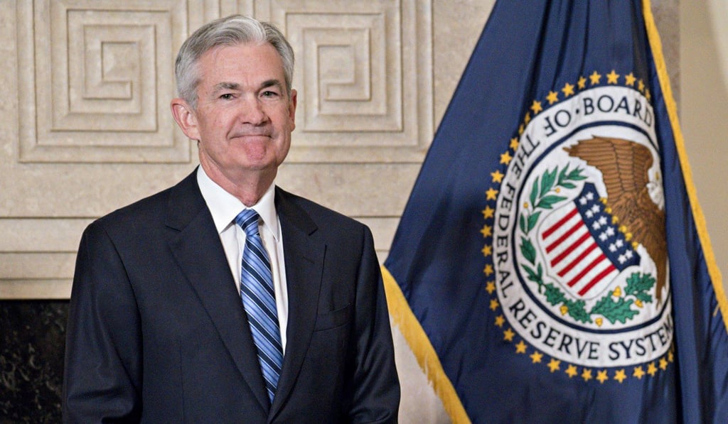 Jerome Powell, chairman of the US Federal Reserve, smiles after taking the oath in Washington, D.C. on February 5, 2018. Photo: Bloomberg Jerome Powell, chairman of the US Federal Reserve, smiles after taking the oath in Washington, D.C. on February 5, 2018. Photo: Bloomberg
