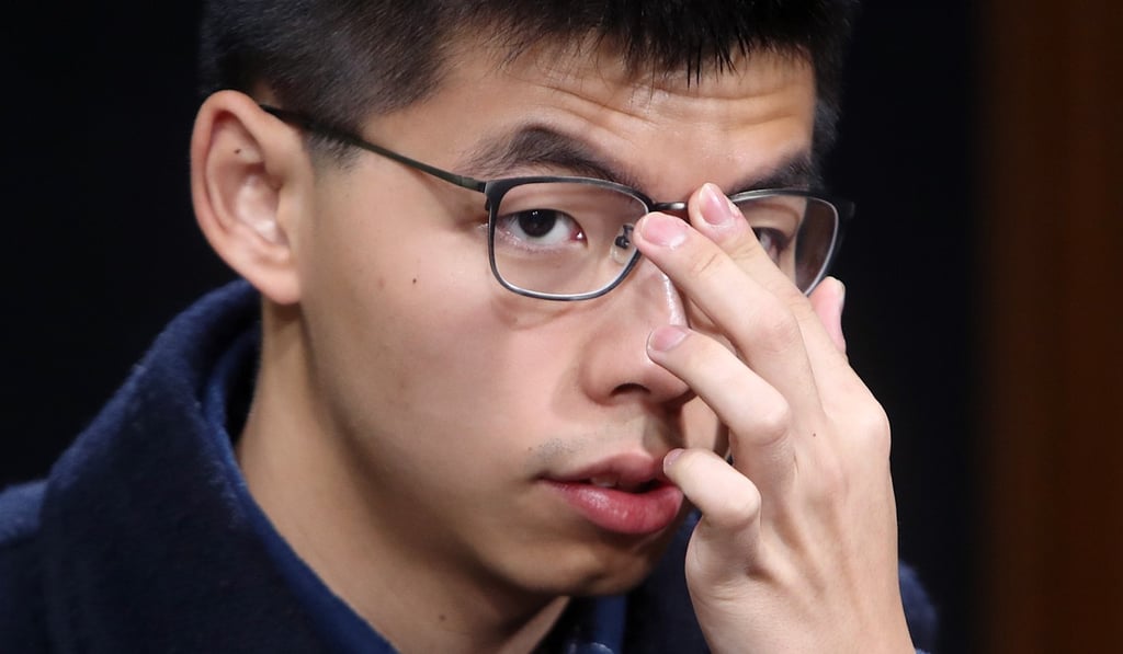 Joshua Wong before the hearing said he hoped the judges would offer clarification on the range of prison sentences open to activists involved in civil disobedience movements. Photo: Winson Wong