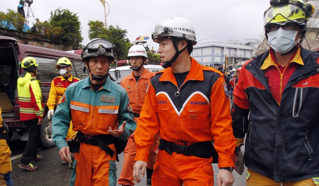 Japanese rescuers brought with them the latest equipment to detect signs of life among earthquake debris. Photo: AP Japanese rescuers brought with them the latest equipment to detect signs of life among earthquake debris. Photo: AP