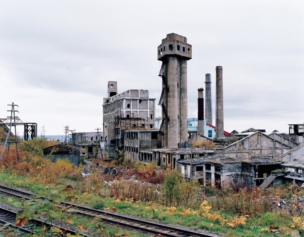 Oji Paper’s former Maoka Mill: Kholmsk (2012), by Tomoko Yoneda, shown in Turin’s Fondazione Sandretto Re Rebaudengo museum this year.