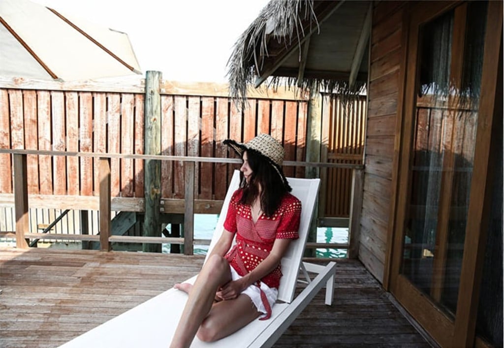 Jamie-Lee Burns in The Maldives