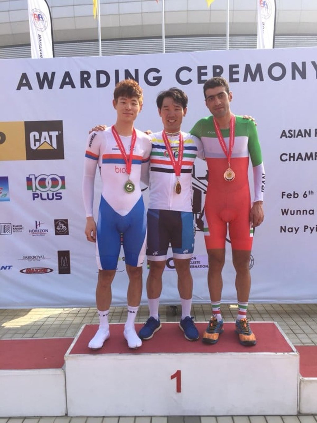 Hong Kong’s Cheung King-lok poses with his gold medal at the 2018 Asian Cycling Championships in Myanmar. Hong Kong’s Cheung King-lok poses with his gold medal at the 2018 Asian Cycling Championships in Myanmar.