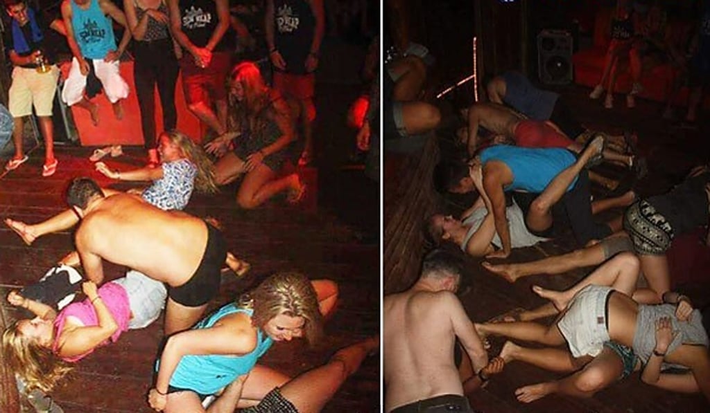 A couple of the photos posted by the members of the group. Photo: AP A couple of the photos posted by the members of the group. Photo: AP