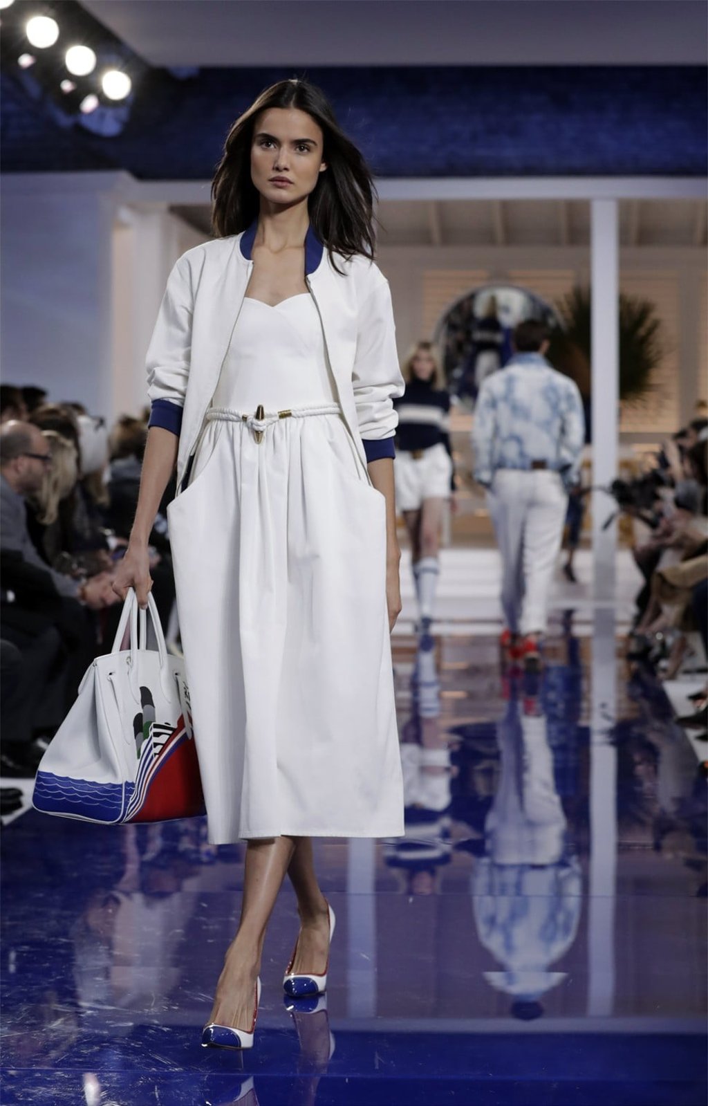 Ralph Lauren shows full skirts and flirty necklines at New York Fashion Week. Photo: Jason Szenes/EPA-EFE Ralph Lauren shows full skirts and flirty necklines at New York Fashion Week. Photo: Jason Szenes/EPA-EFE