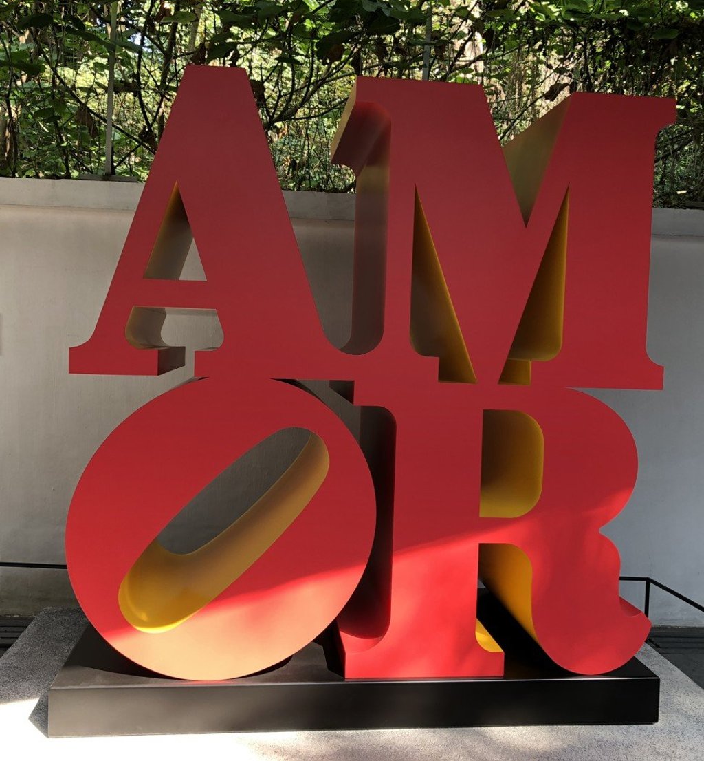 AMOR (1998/2006) by Robert Indiana. Photo: Enid Tsui