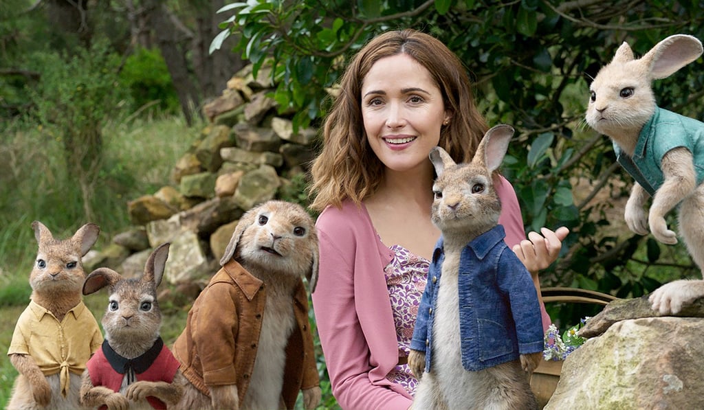 Rose Byrne as Bea, with Peter Rabbit and friends. Photo: Sony Pictures Rose Byrne as Bea, with Peter Rabbit and friends. Photo: Sony Pictures