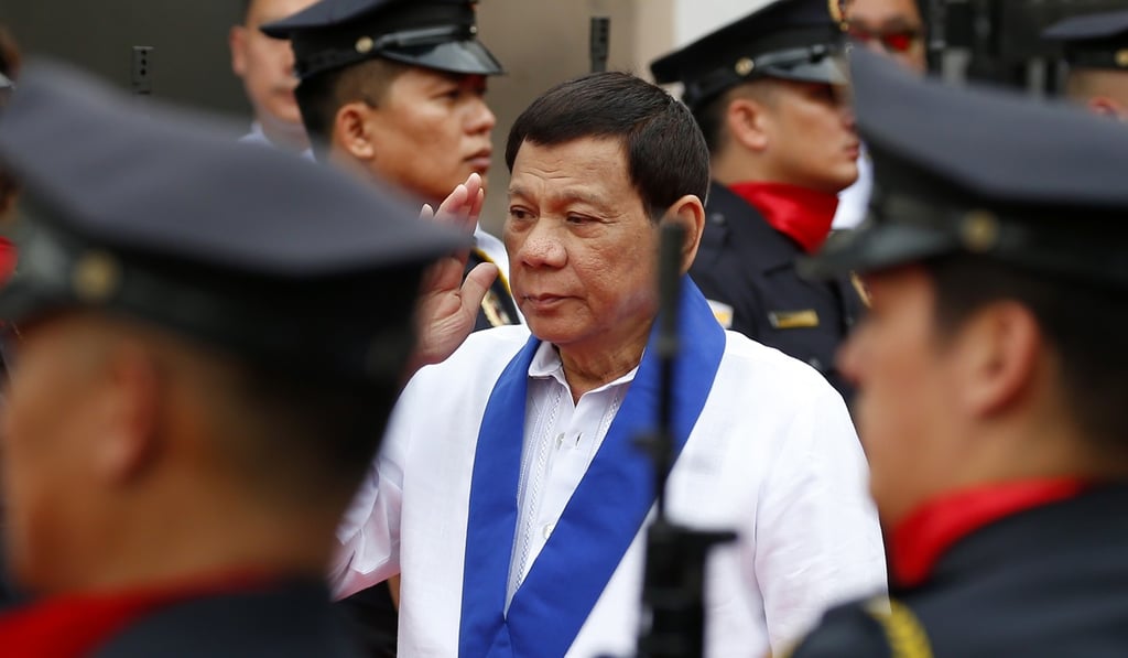 Philippine President Rodrigo Duterte has rejected China’s names for undersea features in the Benham Rise. Photo: AP Philippine President Rodrigo Duterte has rejected China’s names for undersea features in the Benham Rise. Photo: AP