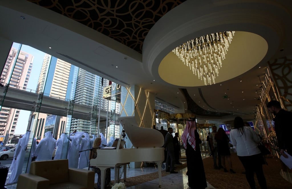 Lobby of the Gevora Hotel