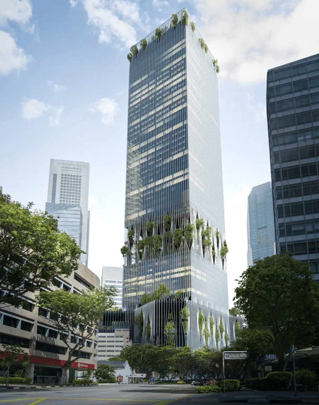 Bjarke Ingels Group and Carlo Ratti Associati designed this nature-filled skyscraper in Singapore. Photo: BIG + VMW