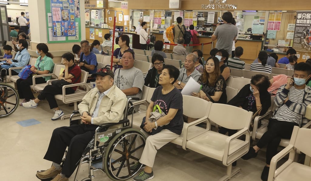 Patients wait at Tuen Mun Hospital. Overcrowding at Hong Kong’s public hospitals, especially during flu outbreaks, has become a major public concern. Photo: Dickson Lee