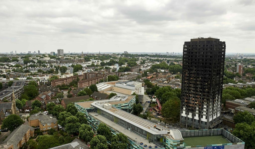 Fire ravaged the Grenfell Tower block of flats in June, killing 71 people. File photo: AFP