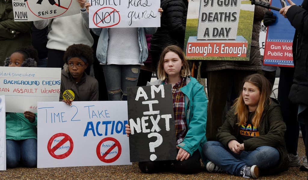 Students protest against gun violence outside the White House. Photo: Abaca Press via TNS Students protest against gun violence outside the White House. Photo: Abaca Press via TNS