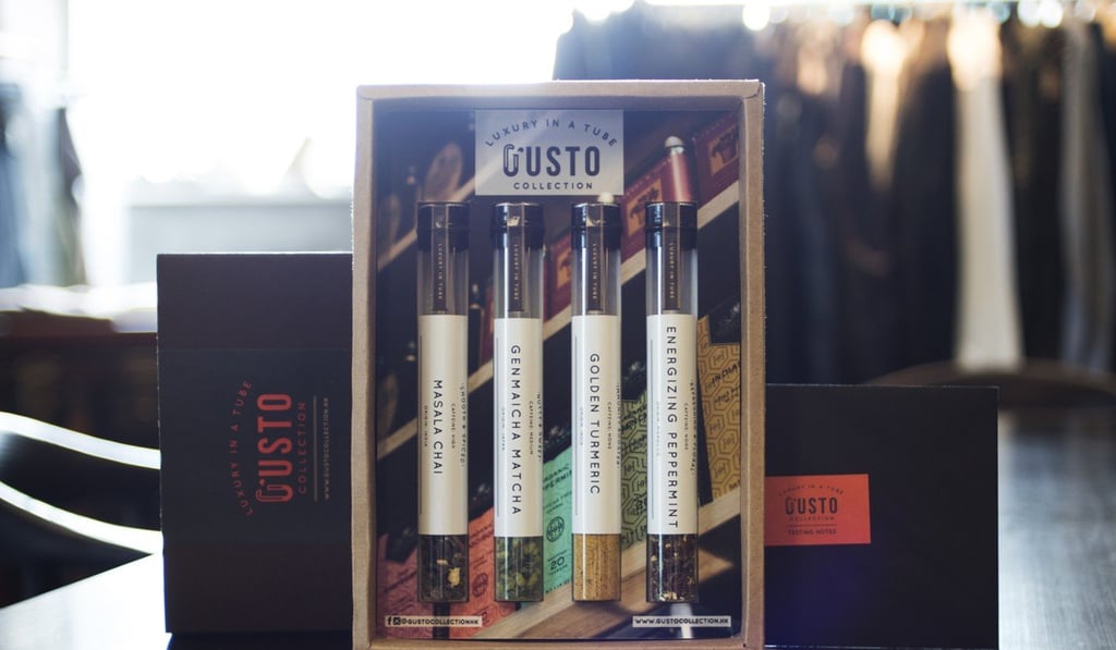 This Gusto Collection gift box contains four flavours that include Masala Chai, Energizing Peppermint, Golden Turmeric, and Genmaicha Matcha.
