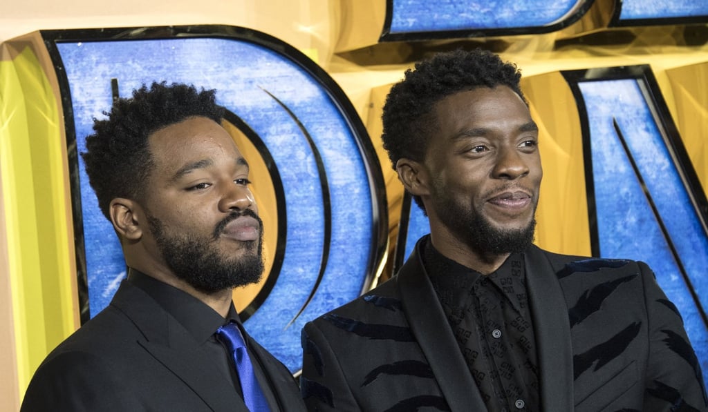 Director Ryan Coogler (left) and Boseman at the European premiere of Black Panther at the Hammersmith Apollo in London. Photo: EPA-EFE Director Ryan Coogler (left) and Boseman at the European premiere of Black Panther at the Hammersmith Apollo in London. Photo: EPA-EFE