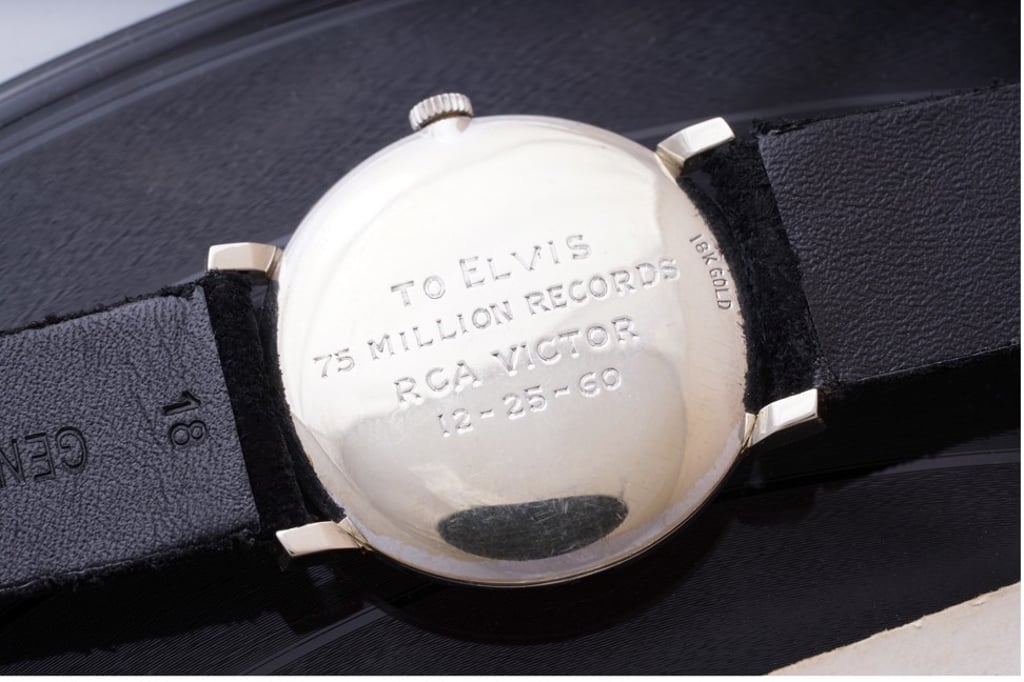 US 107 000 Omega watch gifted Elvis Presley for record sales milestone up for auction South China Morning Post